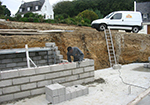 Réalisation des fondations à Saint-Aubin-le-Depeint
